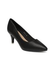 Tresmode Women Black Solid Pumps