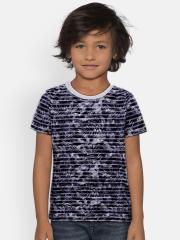 Pepe Jeans Boys Blue Printed T-shirt