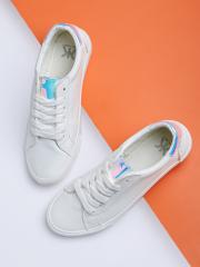 Kook N Keech Women White Sneakers