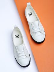 Kook N Keech Women White Sneakers