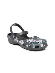 Crocs Women Grey Printed Clogs