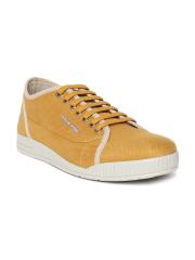 Woodland Men Mustard Brown Sneakers