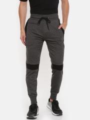 SKULT by Shahid Kapoor Men Charcoal Grey Slim Fit Solid Joggers