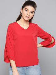 Harpa Women Red Solid Top