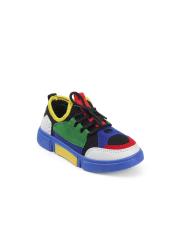 Kittens Boys Blue & Green Colourblocked Sneakers