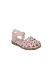 Kittens Girls Pink Solid Embellished Flats