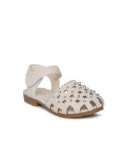 Kittens Girls Beige Embellished Flats