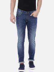 SPYKAR Men Blue Skinny Fit Low-Rise Clean Look Stretchable Jeans