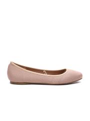 ether Women Dusty Pink Solid Ballerinas