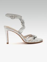 ELLE Women Silver-Toned Solid Heels