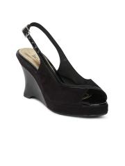 Inc 5 Women Black Solid Wedges