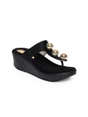 Catwalk Women Black Solid Sandals