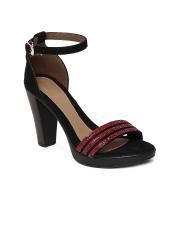 Catwalk Women Black Solid Sandals