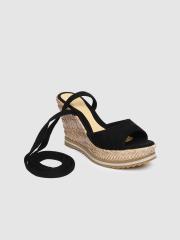 Catwalk Women Black Solid Sandals