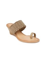 Catwalk Women Taupe Colored Solid Sandals