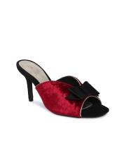 Catwalk Women Maroon Solid Sandals