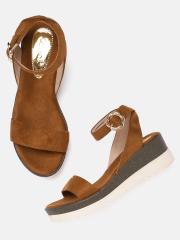 Catwalk Women Brown Solid Sandals