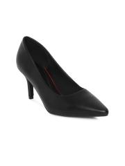 Tresmode Women Black Solid Pumps