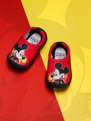 Disney Boys Red Mickey Printed Sneakers