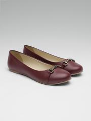 Carlton London Women Maroon Solid Ballerinas