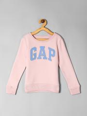 GAP Girls Pink Printed Sweatshirt