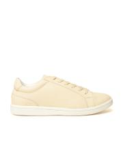 ether Men Beige Perforated Sneakers