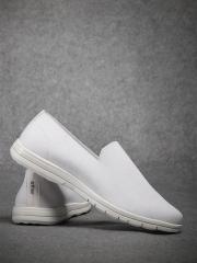 ether Men White Slip-On Sneakers