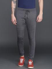 WROGN Men Grey Solid Joggers