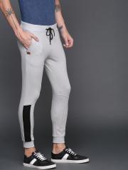 WROGN Men Grey Solid Joggers