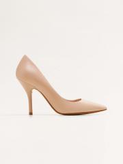 MANGO Women Peach-Coloured Solid Pumps