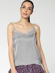 ONLY Women Grey Solid Top