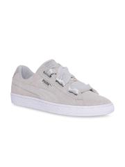 Puma Women Grey Suede Sneakers