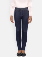 612 league Girls Navy Blue Jeggings