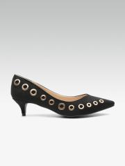 Carlton London Women Black Solid Pumps