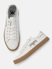 Kook N Keech Men White Sneakers