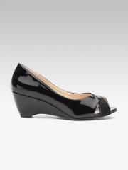 Carlton London Women Black Solid Peep Toes