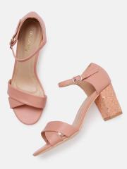 DressBerry Women Pink Solid Sandals