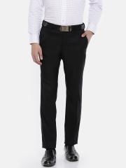 Raymond Men Navy Blue Slim Fit Solid Formal Trousers