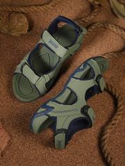 The Roadster Lifestyle Co Men Green Sports Sandals