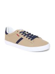 Levis Men Beige Solid Sneakers