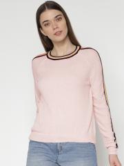 ONLY Women Pink Solid Sweater