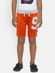 Pepe Jeans Boys Orange Solid Regular Shorts