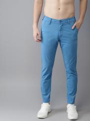 Moda Rapido Men Blue Slim Fit Solid Chinos