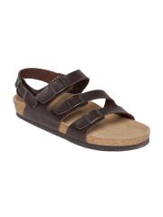 Ruosh Men Brown Leather Sandals