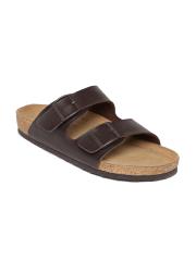 Ruosh Men Brown Leather Sandals