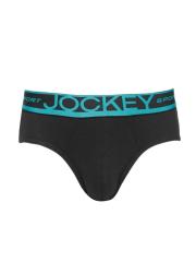 Jockey Men Black Solid Briefs SP05-0105