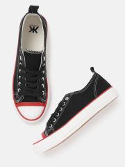 Kook N Keech Women Black Sneakers