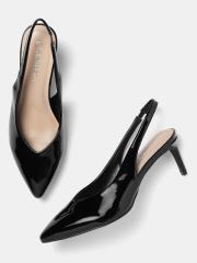 DressBerry Women Black Solid Pumps