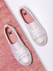 Kook N Keech Women White Sneakers