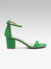 DOROTHY PERKINS Women Green Solid Heels